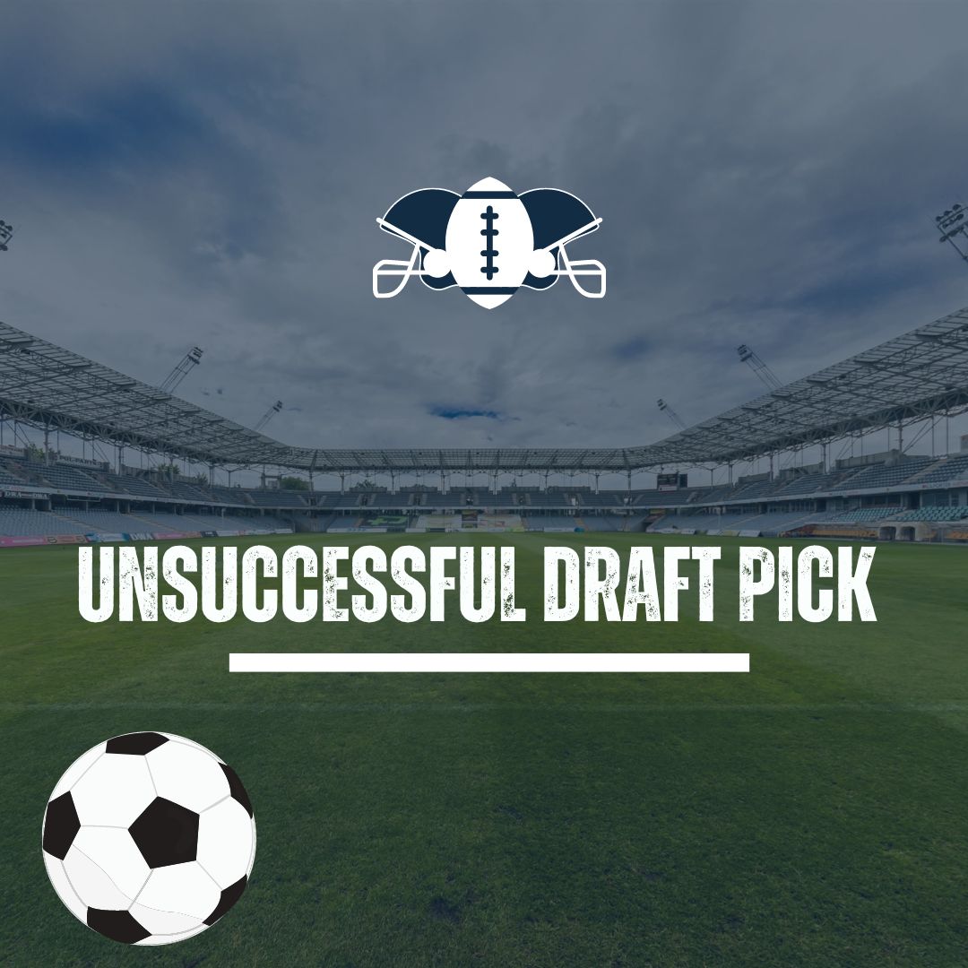 the phenomenon of the unsuccessful draft pick in professional sports